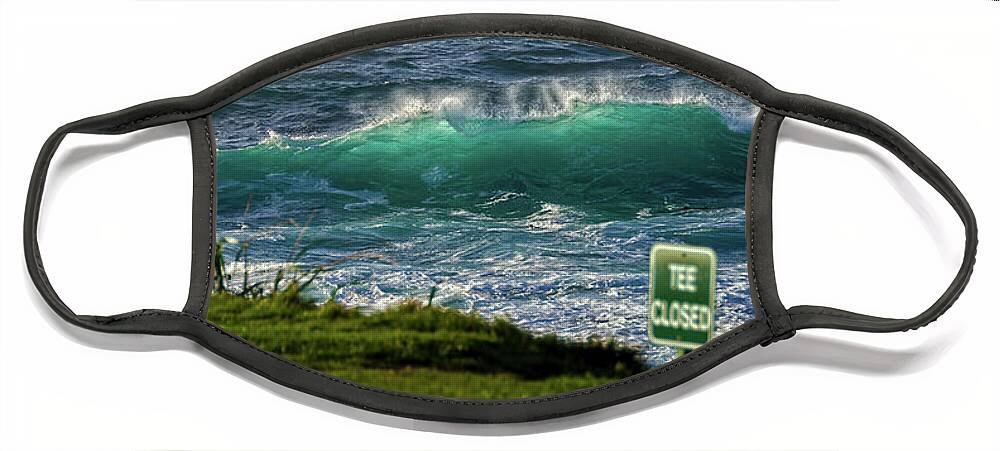 Monterey California Face Mask featuring the photograph Monterey 17 Mile Drive by Ron White