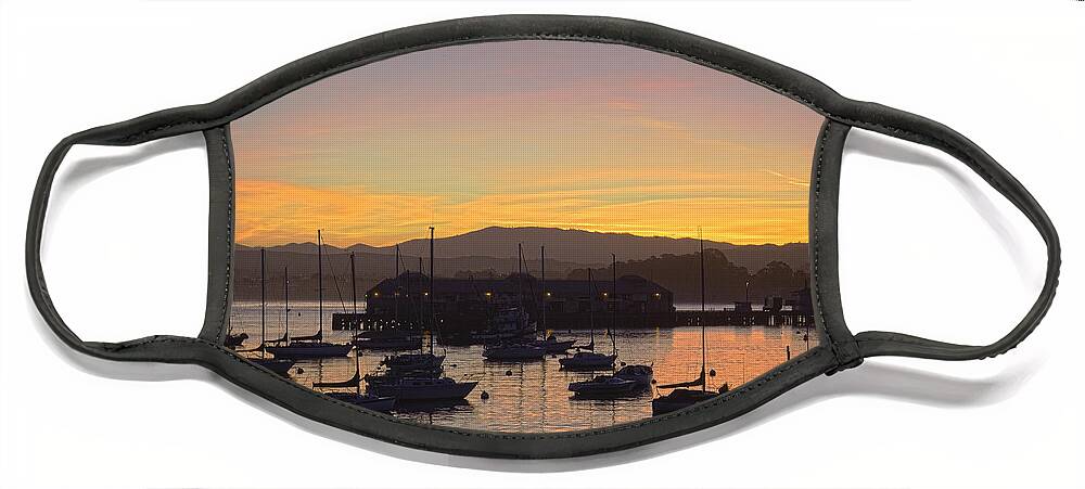Sunrise Face Mask featuring the photograph Monterey Morning by Derek Dean