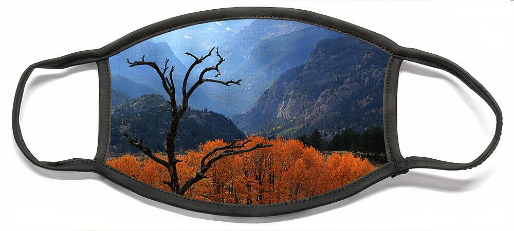 Moraine Park Face Mask featuring the photograph Moraine Park by Shane Bechler