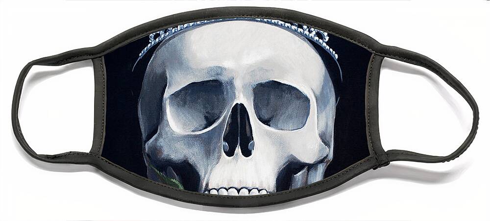 Death Face Mask featuring the painting Mortal Beauty by Glenn Pollard