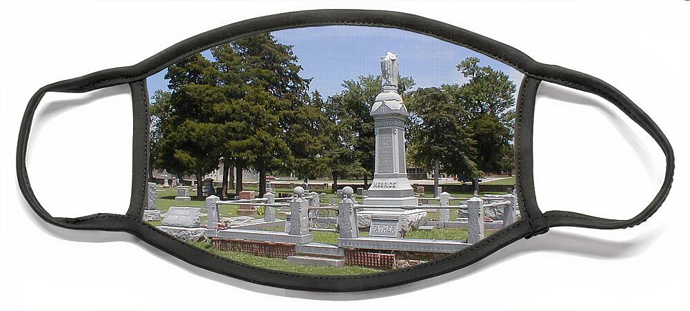 Cemetery Face Mask featuring the photograph Mount Hope McBride Family Plot by The GYPSY