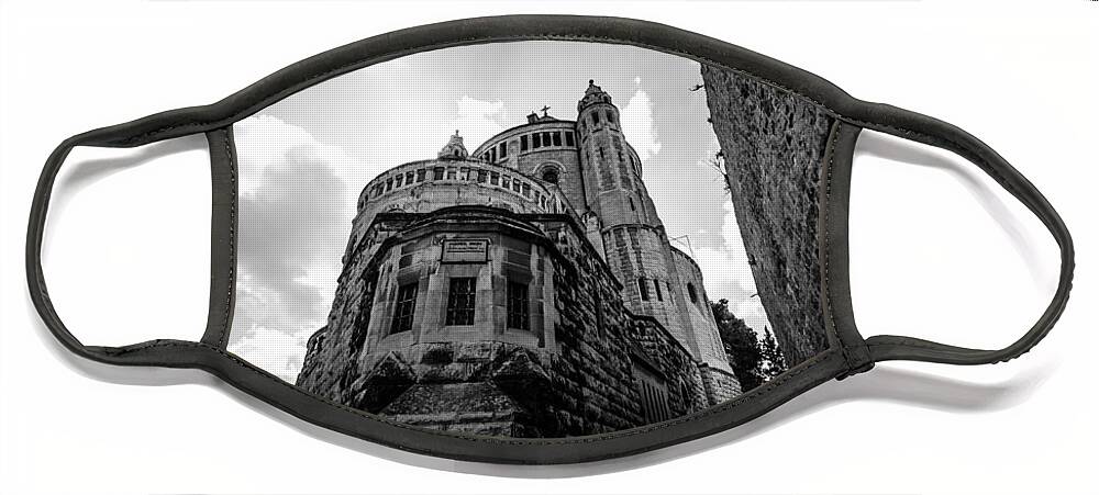 Abbey Face Mask featuring the photograph Mount Zion Abbey by David Morefield