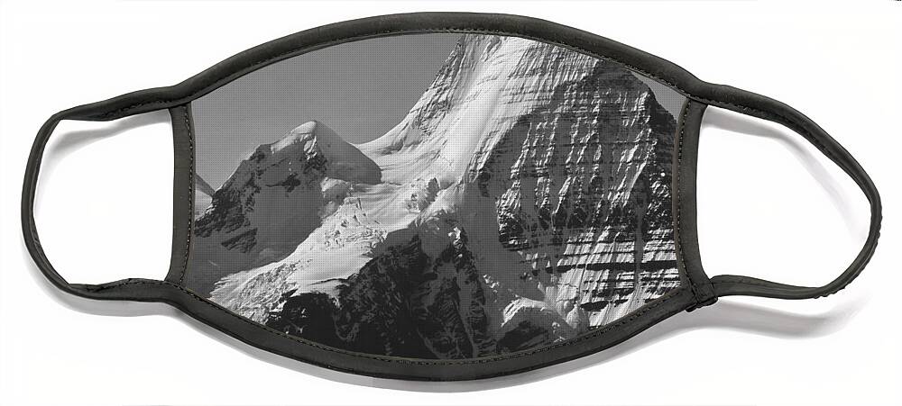 Mt. Robson Face Mask featuring the photograph Mt. Robson NE Ice Face by Ed Cooper Photography