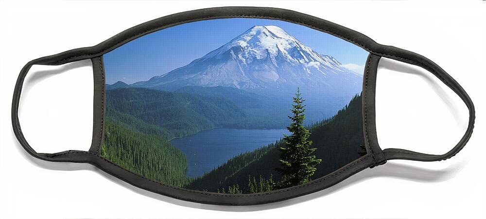 Mt. St. Helens Face Mask featuring the photograph Mt. Saint Helens by Thomas & Pat Leeson