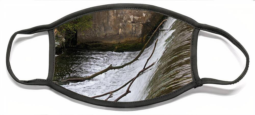 Mud Creek Face Mask featuring the photograph Mud Creek Spillway by William Norton