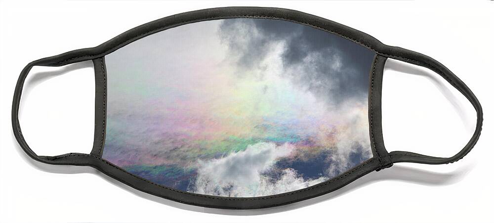 00346013 Face Mask featuring the photograph Nacreous Clouds And Evening Sun by Yva Momatiuk John Eastcott