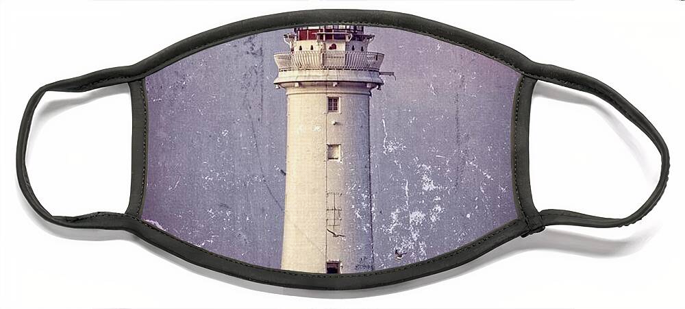 Lighthouse Face Mask featuring the photograph New Brighton Lighthouse by Spikey Mouse Photography