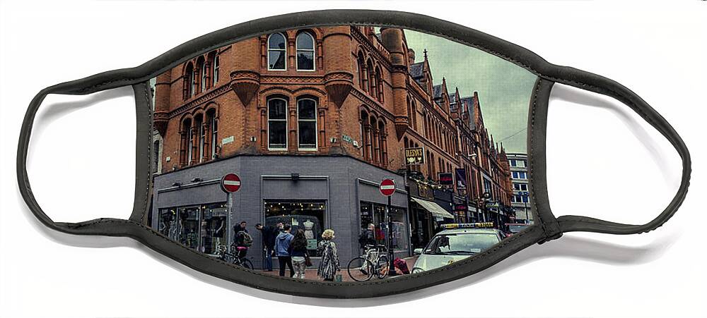 Dublin Face Mask featuring the photograph New Road. Old City. by Evelina Kremsdorf