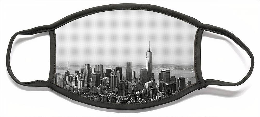 #faatoppicks Face Mask featuring the photograph New York City by Linda Woods