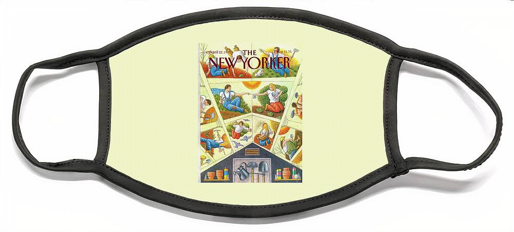 New Yorker April 22nd, 1991 Face Mask