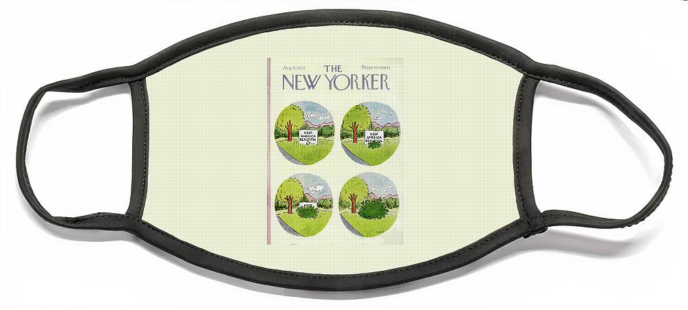 New Yorker August 8th, 1970 Face Mask
