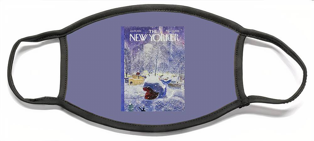 New Yorker January 25th 1964 Face Mask