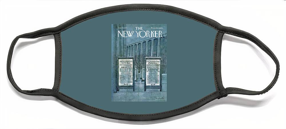 New Yorker January 27th, 1973 Face Mask