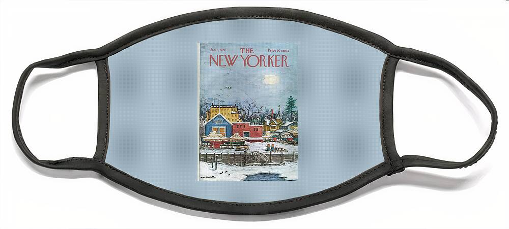 New Yorker January 6th, 1973 Face Mask