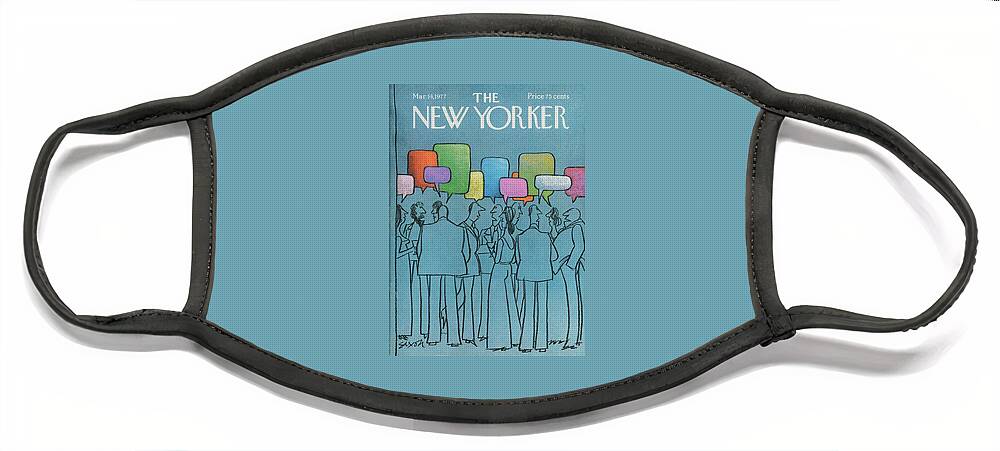 New Yorker March 14th, 1977 Face Mask