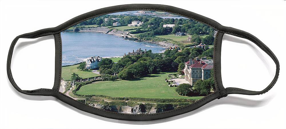 Aerial Face Mask featuring the photograph Newport, Rhode Island by Mathias T. Oppersdorff