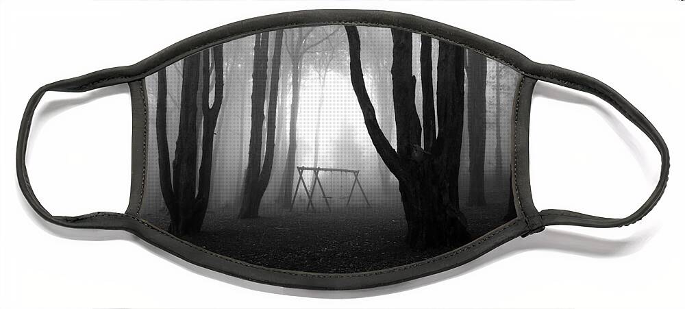 Bw Face Mask featuring the photograph No man's land by Jorge Maia