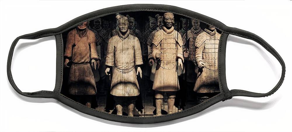 Terracotta Army Face Mask featuring the photograph Nothing to Kill or Die For by Zinvolle Art