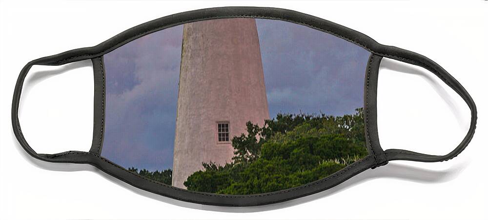 North Carolina Face Mask featuring the photograph Ocracoke Lighthouse by Ronald Lutz
