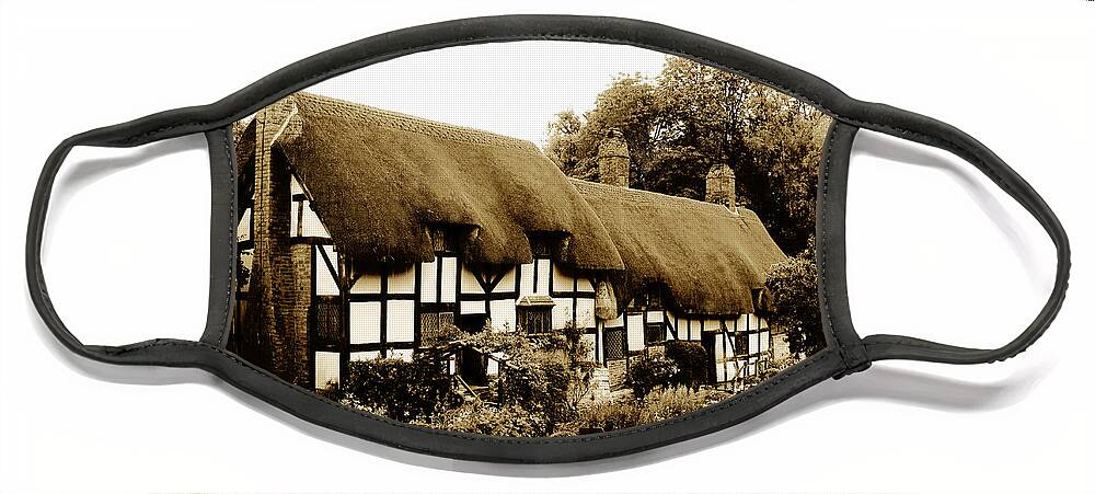  England Face Mask featuring the photograph Old English Thatched cottage by Tom Conway