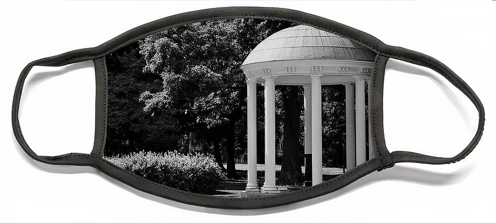 Old Well Face Mask featuring the photograph Old Well at UNC by Georgia Clare