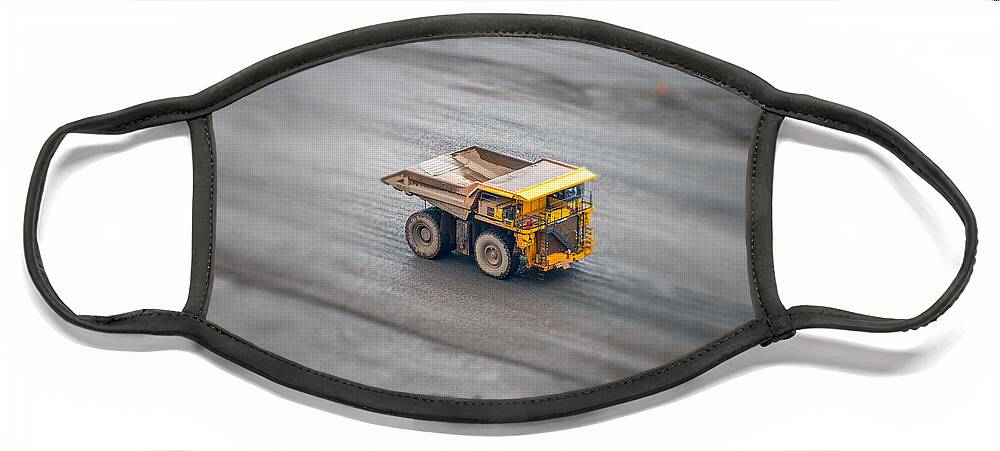 Hull Rust Mine Face Mask featuring the photograph Ore Hauler by Paul Freidlund