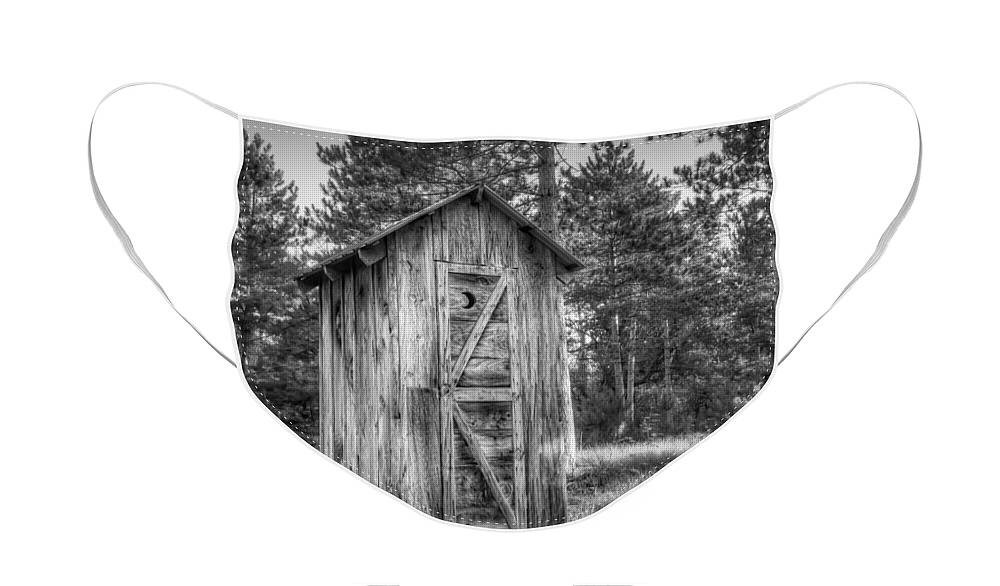 Outhouse Face Mask featuring the photograph Outdoor Plumbing by Scott Norris