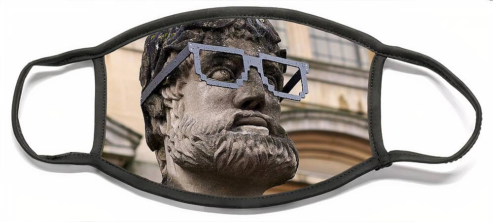 Geeks Face Mask featuring the photograph Oxford Geek by Rona Black