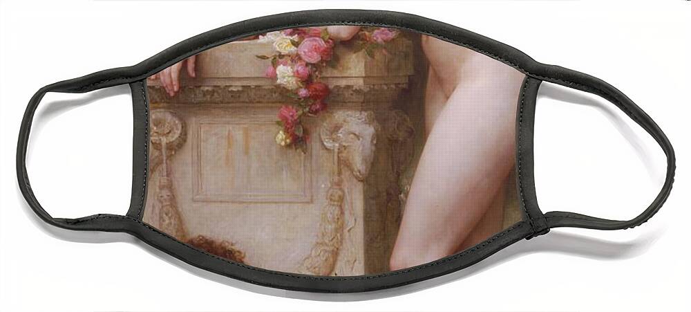 Pain Face Mask featuring the painting Pain of Love by William Adolphe Bouguereau