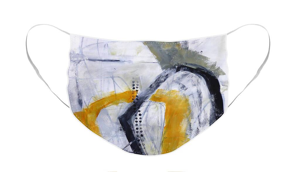 Face Mask featuring the painting Paint Improv 1 by Jane Davies