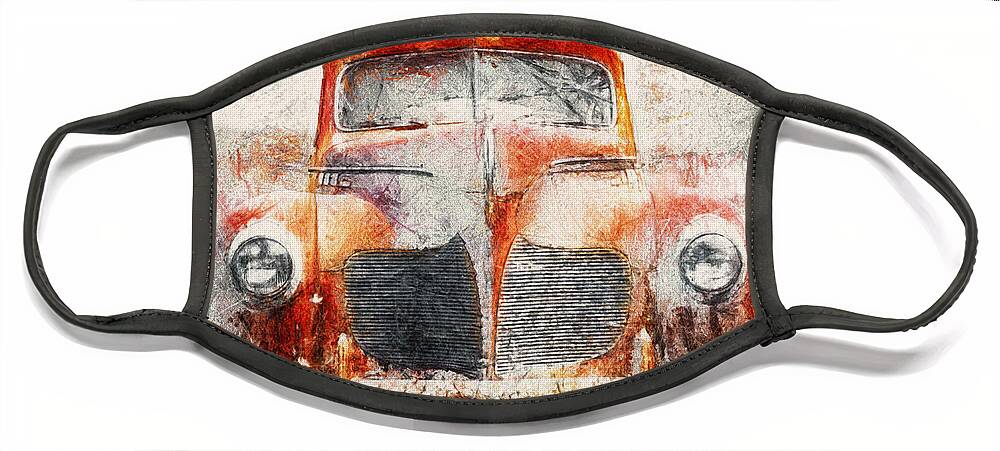 Desoto Face Mask featuring the photograph Painted 1940 DeSoto Deluxe by Scott Norris
