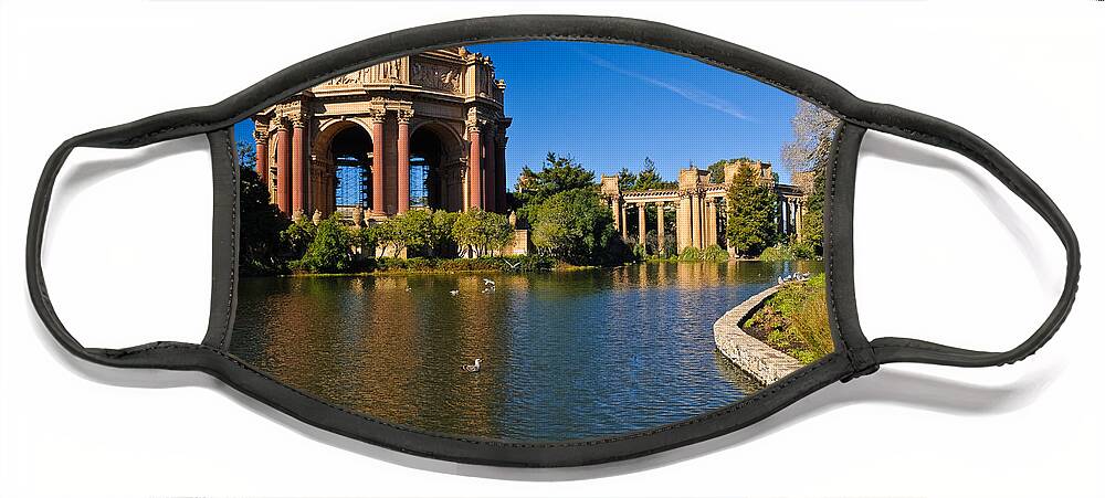Architecture Face Mask featuring the photograph Palace of Fine Arts by Jeff Goulden
