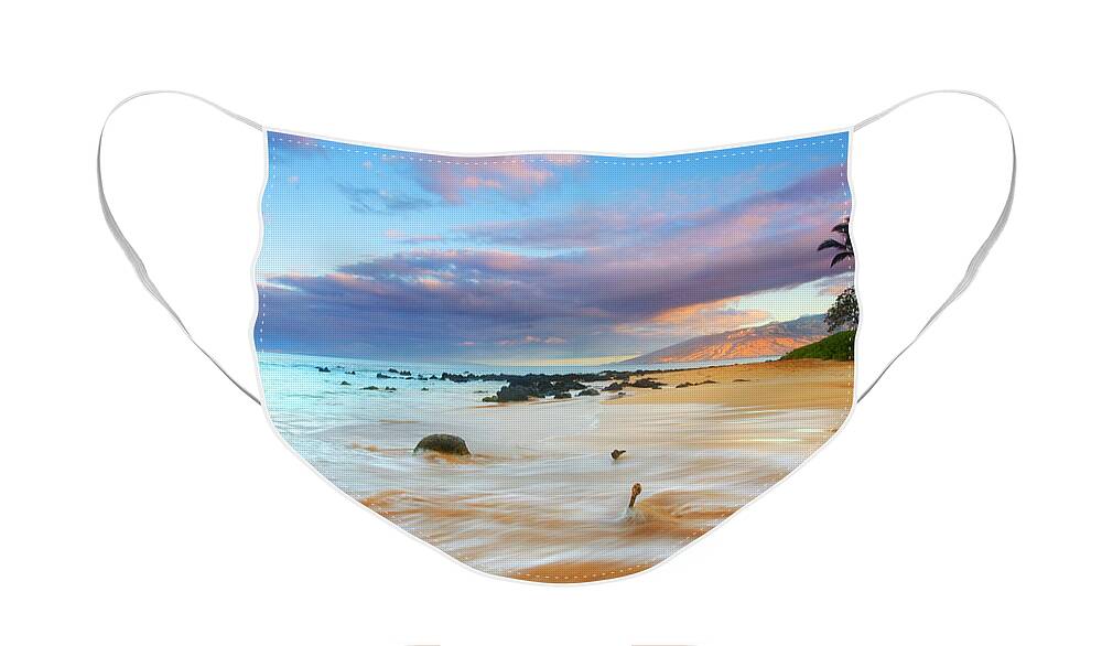 Sunrise Face Mask featuring the photograph PAradise Dawn by Michael Dawson