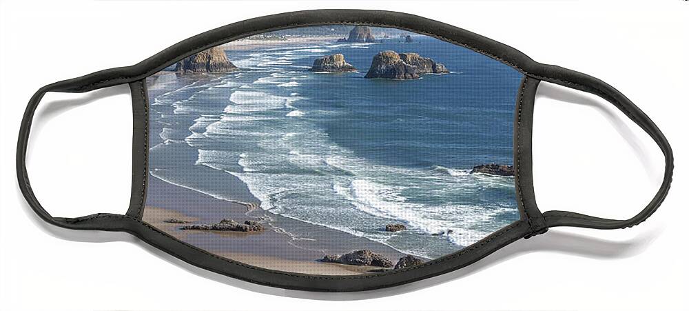 Vertical Face Mask featuring the photograph Past Canon Beach by Jon Glaser