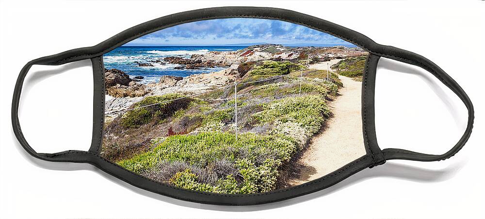 Asilomar State Beach Face Mask featuring the photograph Pathway At Asilomar State Beach by Priya Ghose