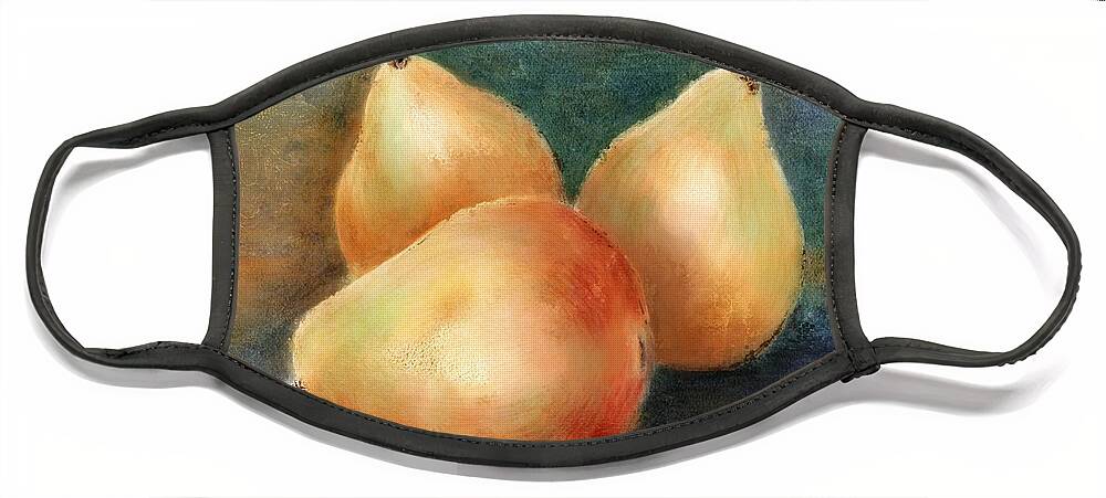 Pears Face Mask featuring the painting Pears Still Life by Colleen Taylor