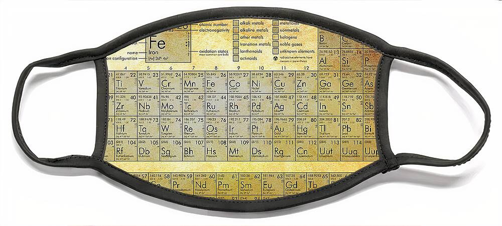 Periodic Table of Elements Designer Face Masks