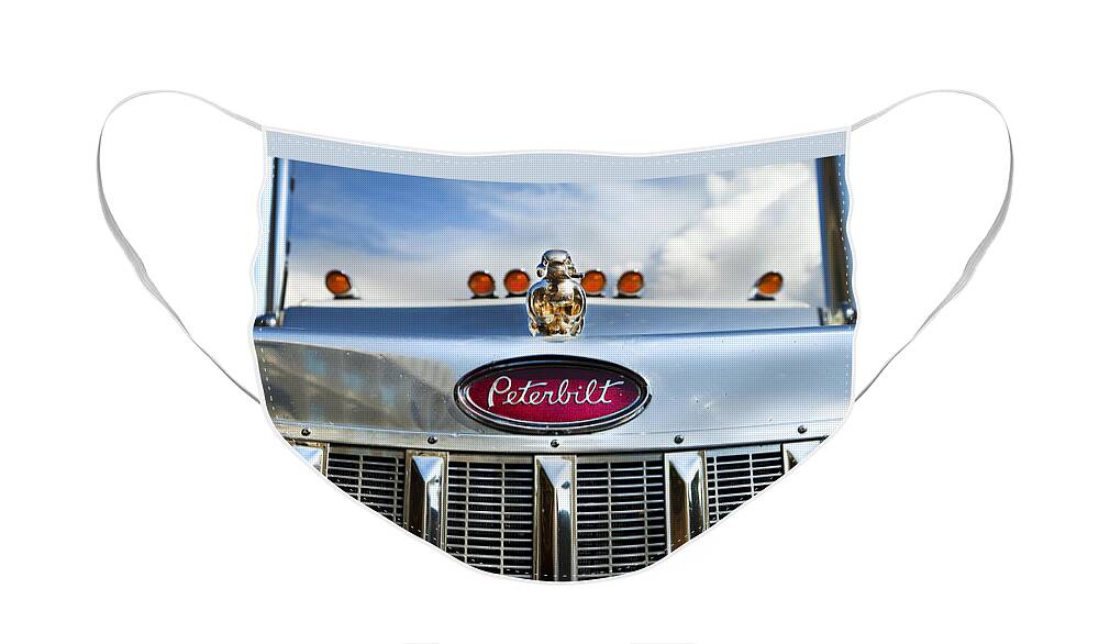 Truck Face Mask featuring the photograph Peterbilt by Theresa Tahara