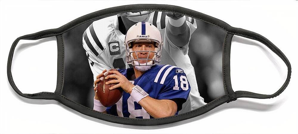 Peyton Manning Colts Face Mask for Sale by Joe Hamilton