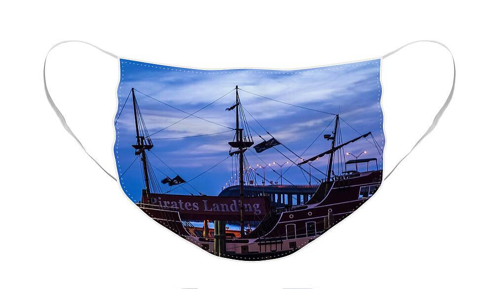Pirate Ship Face Mask featuring the photograph Pirate Ship by Imagery by Charly