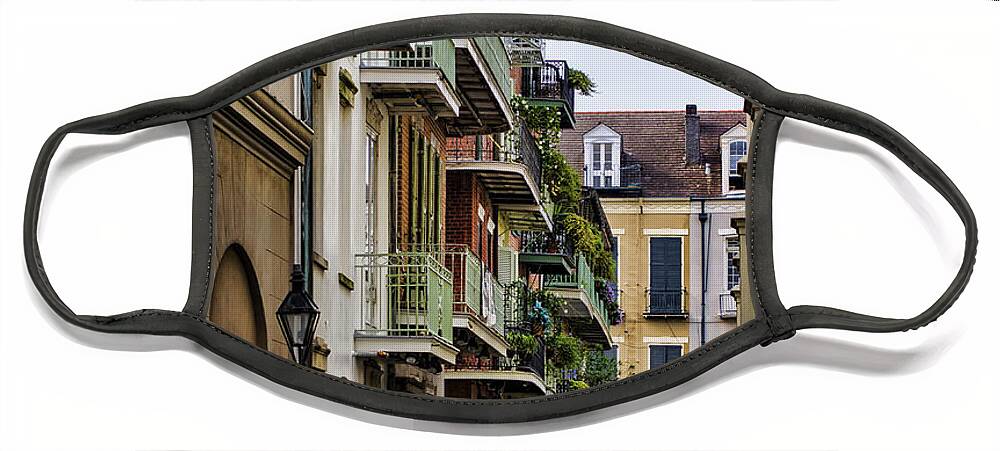 Pirate's Alley Face Mask featuring the photograph Pirates Alley by Heather Applegate