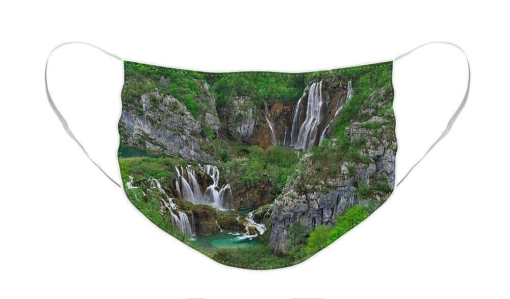 Plitvice Face Mask featuring the photograph Plitvice by Ivan Slosar