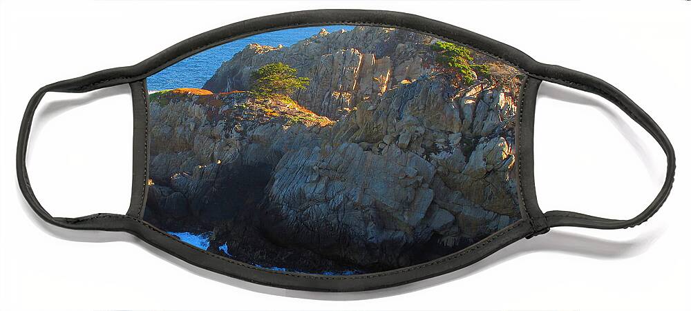 Point Lobos Face Mask featuring the photograph Point Lobos Number 9 by Derek Dean