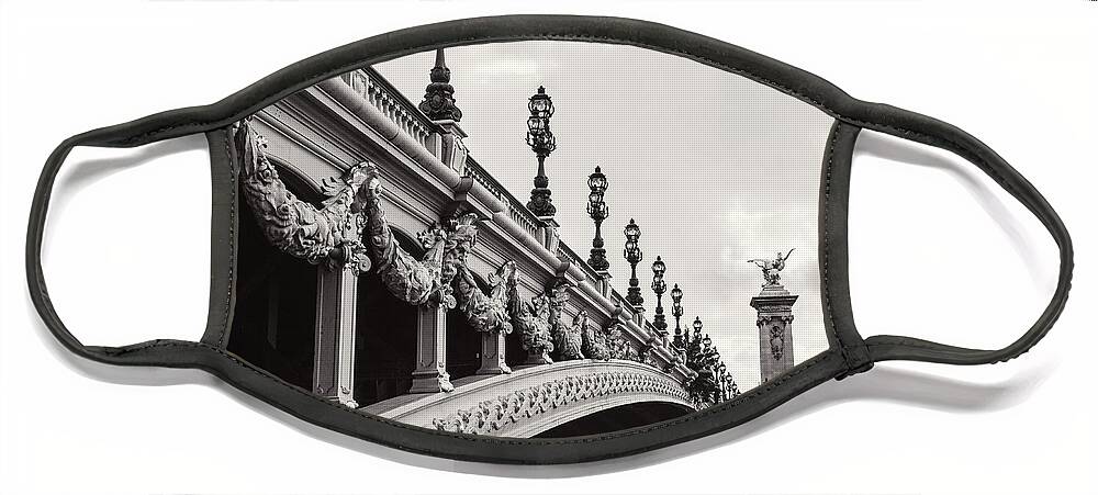 Pont Alexandre Iii Face Mask featuring the photograph Pont Alexandre III by Melanie Alexandra Price