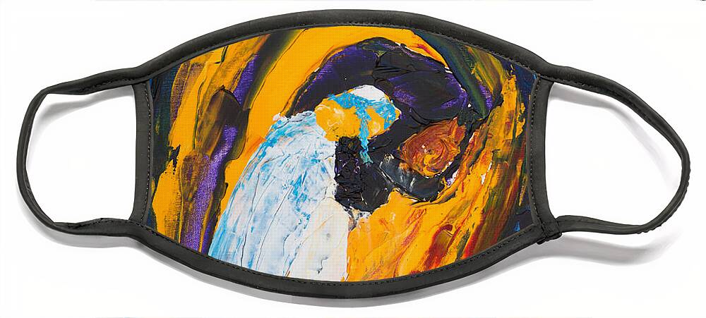 Jewish Art Face Mask featuring the painting Prayer by Walt Brodis