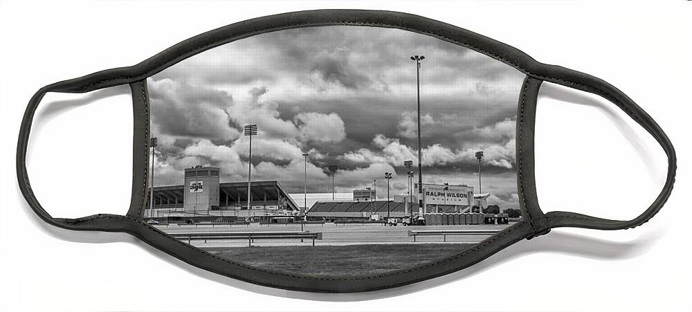 Bills Football Face Mask featuring the photograph Prepping For Opening Day by Guy Whiteley