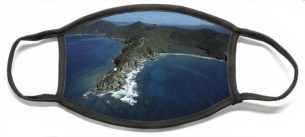 Feb0514 Face Mask featuring the photograph Privateer Point Us Virgin Islands by Gerry Ellis