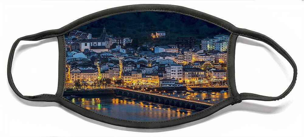 Galicia Face Mask featuring the photograph Puentedeume View from Cabanas Galicia Spain by Pablo Avanzini