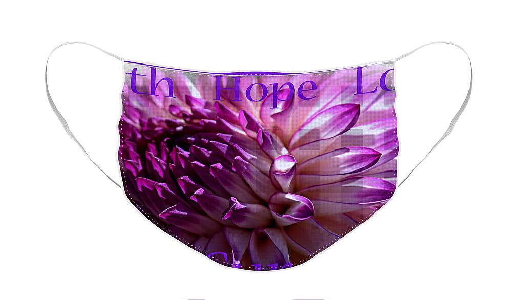Alzheimer's Disease Face Mask featuring the photograph Purple Awareness Support by Tikvah's Hope
