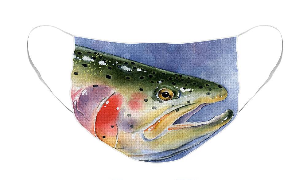 Rainbow Trout Face Mask by David Rogers - Pixels